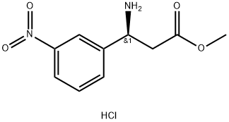 (S)-METHYL 3-AMINO-3-(3-NITROPHENYL)PROPANOATE HCL Struktur