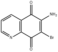 5,8-Quinolinedione,6-amino-7-bromo- Struktur