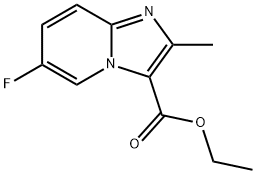 ethyl 6-fluoro-2-methylimidazo[1,2-a]pyridine-3-carboxylate Struktur