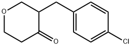 3-(4-CHLOROBENZYL)DIHYDRO-2H-PYRAN-4(3H)-ONE Struktur