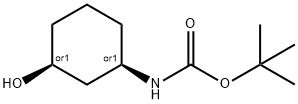 tert-butyl ((1R,3S)-3-hydroxycyclohexyl)carbamate Struktur