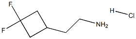 2-(3,3-difluorocyclobutyl)ethan-1-amine hydrochloride Struktur