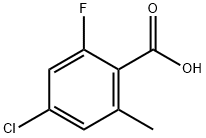 4-Chloro-2-fluoro-6-methylbenzoic acid Struktur