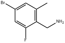 (4-Bromo-2-fluoro-6-methylphenyl)methanamine Struktur