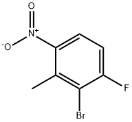 2-bromo-1-fluoro-3-methyl-4-nitrobenzene Struktur