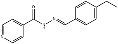 N'-[(E)-(4-ethylphenyl)methylidene]pyridine-4-carbohydrazide Struktur