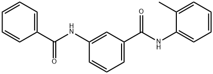 3-benzamido-N-(2-methylphenyl)benzamide Struktur