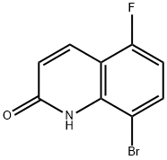 8-bromo-5-fluoro-1,2-dihydroquinolin-2-one Struktur