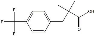 2,2-Dimethyl-3-[4-(trifluoromethyl)phenyl]propanoic acid Struktur