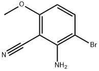 2-Amino-3-bromo-6-methoxy-benzonitrile Struktur