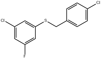 (3-CHLORO-5-FLUOROPHENYL)(4-CHLOROBENZYL)SULFANE Struktur