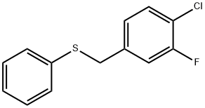 (4-CHLORO-3-FLUOROBENZYL)(PHENYL)SULFANE Struktur