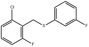 (2-CHLORO-6-FLUOROBENZYL)(3-FLUOROPHENYL)SULFANE Struktur