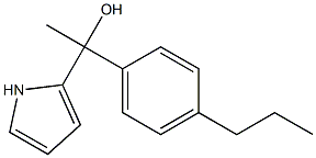 1-(4-PROPYLPHENYL)-1-(1H-PYRROL-2-YL)ETHANOL Struktur