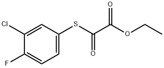 ETHYL 2-((3-CHLORO-4-FLUOROPHENYL)THIO)-2-OXOACETATE Struktur