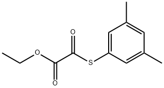 ETHYL 2-((3,5-DIMETHYLPHENYL)THIO)-2-OXOACETATE Struktur