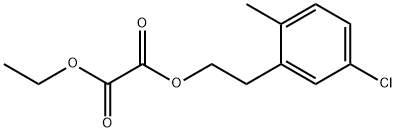 5-CHLORO-2-METHYLPHENETHYL ETHYL OXALATE Struktur