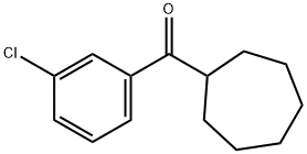 (3-CHLOROPHENYL)(CYCLOHEPTYL)METHANONE Struktur