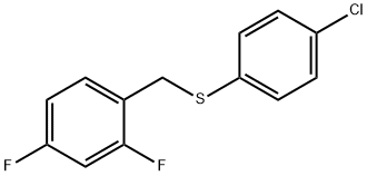 (4-CHLOROPHENYL)(2,4-DIFLUOROBENZYL)SULFANE Struktur