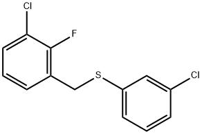 (3-CHLORO-2-FLUOROBENZYL)(3-CHLOROPHENYL)SULFANE Struktur