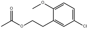 5-CHLORO-2-METHOXYPHENETHYL ACETATE Struktur