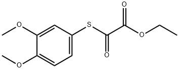 ETHYL 2-((3,4-DIMETHOXYPHENYL)THIO)-2-OXOACETATE Struktur