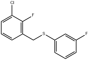 (3-CHLORO-2-FLUOROBENZYL)(3-FLUOROPHENYL)SULFANE Struktur