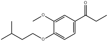 1-(4-(ISOPENTYLOXY)-3-METHOXYPHENYL)PROPAN-1-ONE Struktur