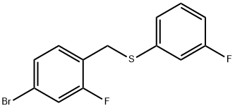 (4-BROMO-2-FLUOROBENZYL)(3-FLUOROPHENYL)SULFANE Struktur