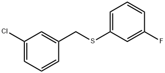 (3-CHLOROBENZYL)(3-FLUOROPHENYL)SULFANE Struktur