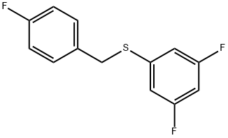 (3,5-DIFLUOROPHENYL)(4-FLUOROBENZYL)SULFANE Struktur