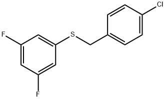 (4-CHLOROBENZYL)(3,5-DIFLUOROPHENYL)SULFANE Struktur