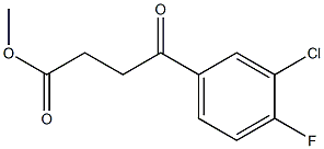 METHYL 4-(3-CHLORO-4-FLUOROPHENYL)-4-OXOBUTANOATE Struktur