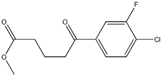 METHYL 5-(4-CHLORO-3-FLUOROPHENYL)-5-OXOPENTANOATE Struktur