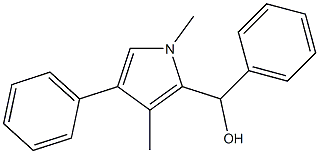 (1,3-DIMETHYL-4-PHENYL-1H-PYRROL-2-YL)(PHENYL)METHANOL Struktur