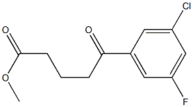 METHYL 5-(3-CHLORO-5-FLUOROPHENYL)-5-OXOPENTANOATE Struktur