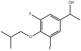 1-(3,5-DIFLUORO-4-ISOBUTOXYPHENYL)ETHANOL Struktur