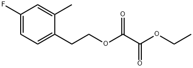 ETHYL 4-FLUORO-2-METHYLPHENETHYL OXALATE Struktur