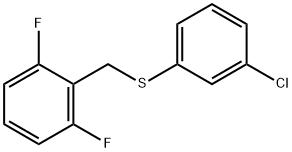 (3-CHLOROPHENYL)(2,6-DIFLUOROBENZYL)SULFANE Struktur