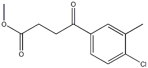 METHYL 4-(4-CHLORO-3-METHYLPHENYL)-4-OXOBUTANOATE Struktur