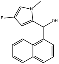 (4-FLUORO-1-METHYL-1H-PYRROL-2-YL)(NAPHTHALEN-1-YL)METHANOL Struktur