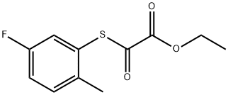 ETHYL 2-((5-FLUORO-2-METHYLPHENYL)THIO)-2-OXOACETATE Struktur