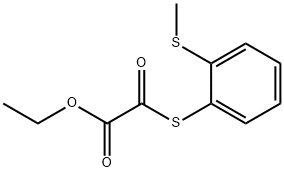 ETHYL 2-((2-(METHYLTHIO)PHENYL)THIO)-2-OXOACETATE Struktur