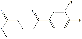 METHYL 5-(3-CHLORO-4-FLUOROPHENYL)-5-OXOPENTANOATE Struktur