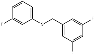 (3,5-DIFLUOROBENZYL)(3-FLUOROPHENYL)SULFANE Struktur