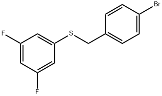 (4-BROMOBENZYL)(3,5-DIFLUOROPHENYL)SULFANE Struktur