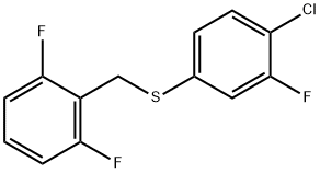 (4-CHLORO-3-FLUOROPHENYL)(2,6-DIFLUOROBENZYL)SULFANE Struktur