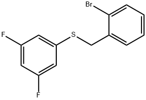 (2-BROMOBENZYL)(3,5-DIFLUOROPHENYL)SULFANE Struktur