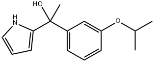 1-(3-ISOPROPOXYPHENYL)-1-(1H-PYRROL-2-YL)ETHANOL Struktur