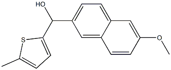 (6-METHOXYNAPHTHALEN-2-YL)(5-METHYLTHIOPHEN-2-YL)METHANOL Struktur